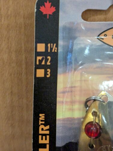 Vintage Gibbs Ruby Eye Wiggler #2 - New on Card - Made in Canada - Picture 3 of 6