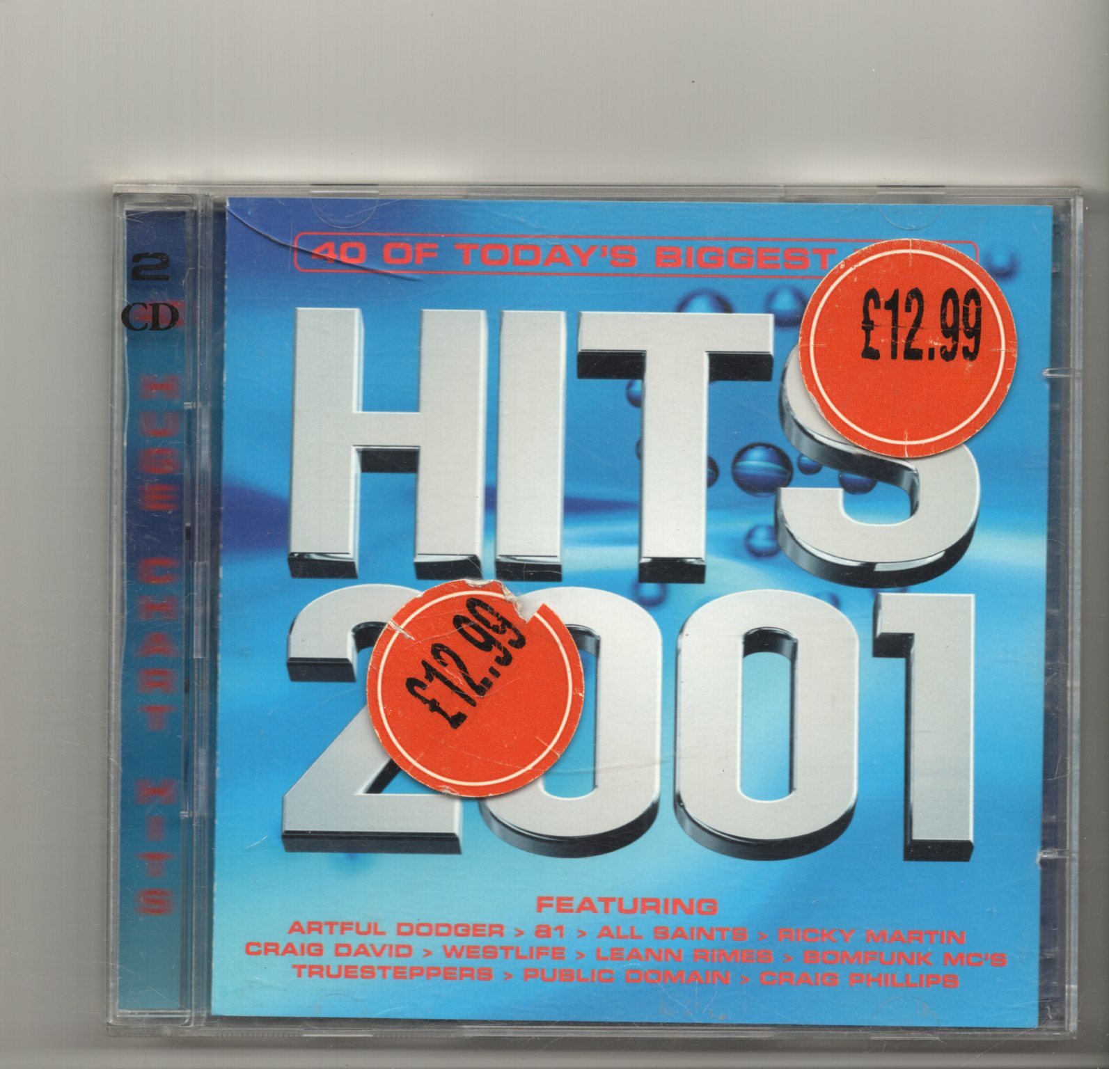 (JK709) Hits 2001, 40 Of Today's Biggest Hits - 2000 double CD