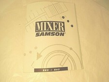 Samson Technologies Instructions Mixer Amplifier S8 and S8 Circa 1994