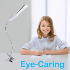 3 Mode 48 LED Flexible Reading Dimming Night Light USB Clip-on Table Desk Lamp 