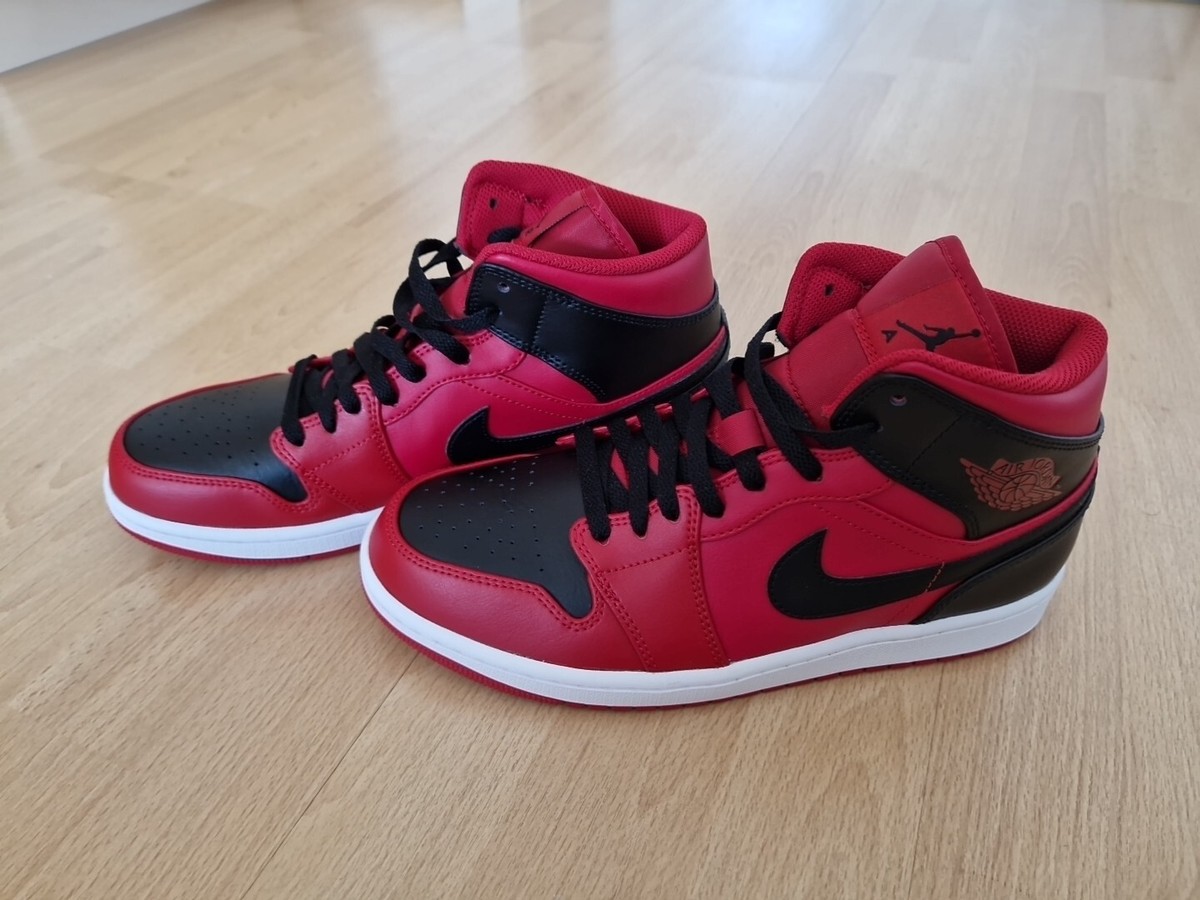 Nike Air Jordan mid GYM Red/Black-White, Größe 42,5