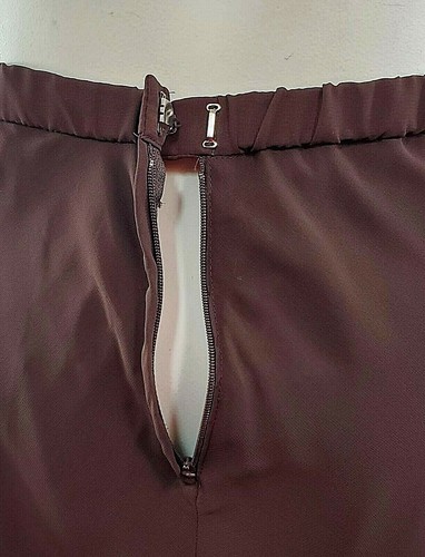 Neu mit Etikett Alfred Angelo asymmetrischer Taschentuch Rüschenrock - Größe 18 - braun - Bild 8 von 12