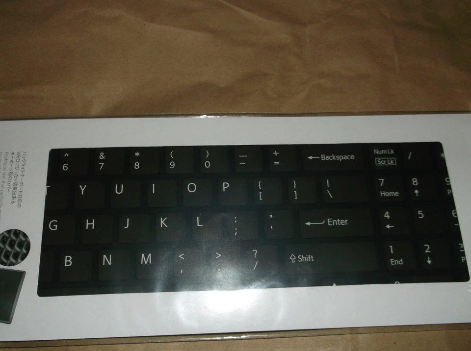 New Genuine Sony VAIO Keyboard Skin Black VGP-AMKBL15 - Image 3 of 4