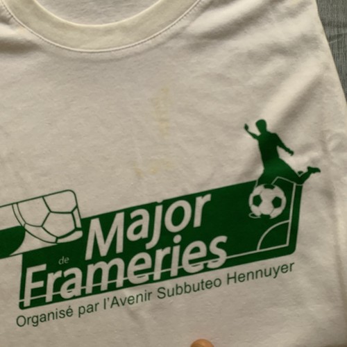 Subbuteo T Shirt Major Frameries 2014 Original Size XL Used - Photo 2 sur 2