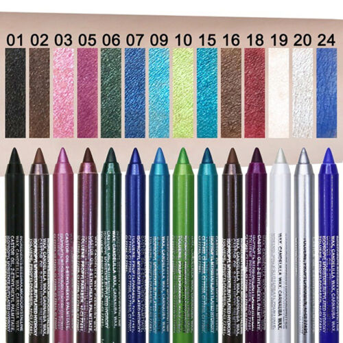 Eyeliner Pencil Shiny Matte Glitter Waterproof Eye Shadow Lip Liner Makeup Pen
