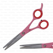 5.5" BARBER SALON PINK HAIR CUTTING DRESSING TRIMMING THINNING SCISSORS SHEARS