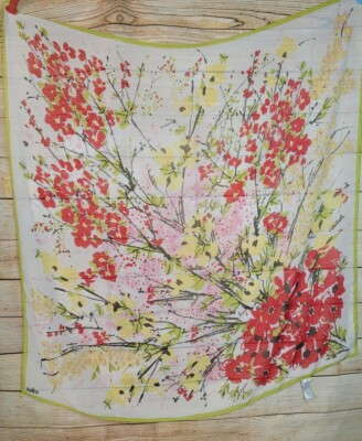 Vera for Target Floral Print Scarf 44'' 