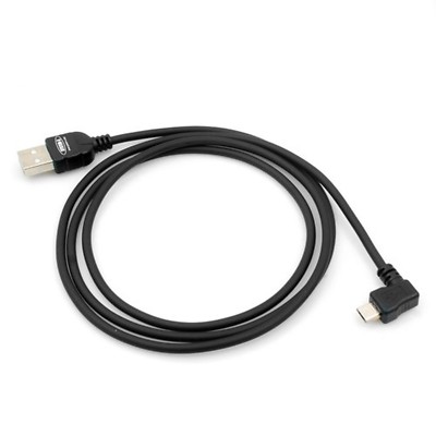System-S Micro USB Kabel Datenkabel mit Winkelstecker 90 Grad links 100 cm 