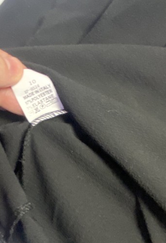 Boohoo Damenbluse schwarz Aimee geraffter Kragen Größe 10 neu mit Etikett - Bild 5 von 14