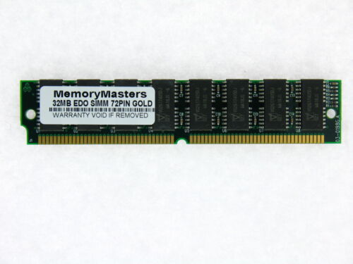 32MB EDO MEMORY NON-PARITY 60NS SIMM 72-PIN 5V 8X32 GOLD LEAD MEMORY TESTED - Picture 1 of 1