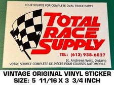 TOTAL RACE SUPPLY - VINTAGE ORIGINAL DECAL STICKER - RACING PRODUCTS