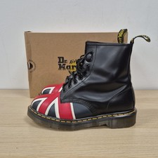 Doc Martens 1460 Union Jack Flag Leather Ankle Boots Size Uk 6 Eu 39 Women's