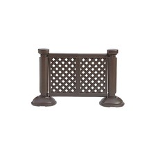 GROSFILLEX US962423 Patio Fence Panel,38.5 in H,Brown 49XM87