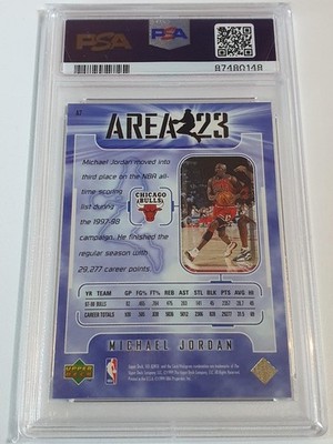 1998 Upper Deck Ionix Michael Jordan #A7 AREA 23 - PSA 9 | eBay