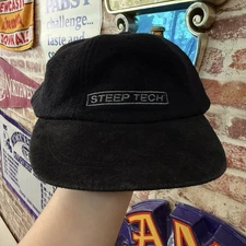 RARE Vintage 90s The North Face Steep Tech WOOL Cap Hat Adjustable