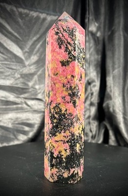6.5'' Absolutely Beautiful Rhodonite Tower 1lb 4.4oz (578 grams)