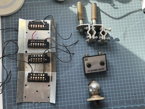 Vintage CB Radio Antenna Mount Lot – Springs, Ball Mount, GC Antenna Match