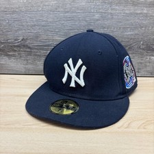 New York Yankees Hat Cap Fitted 7 7/8 Blue Su...