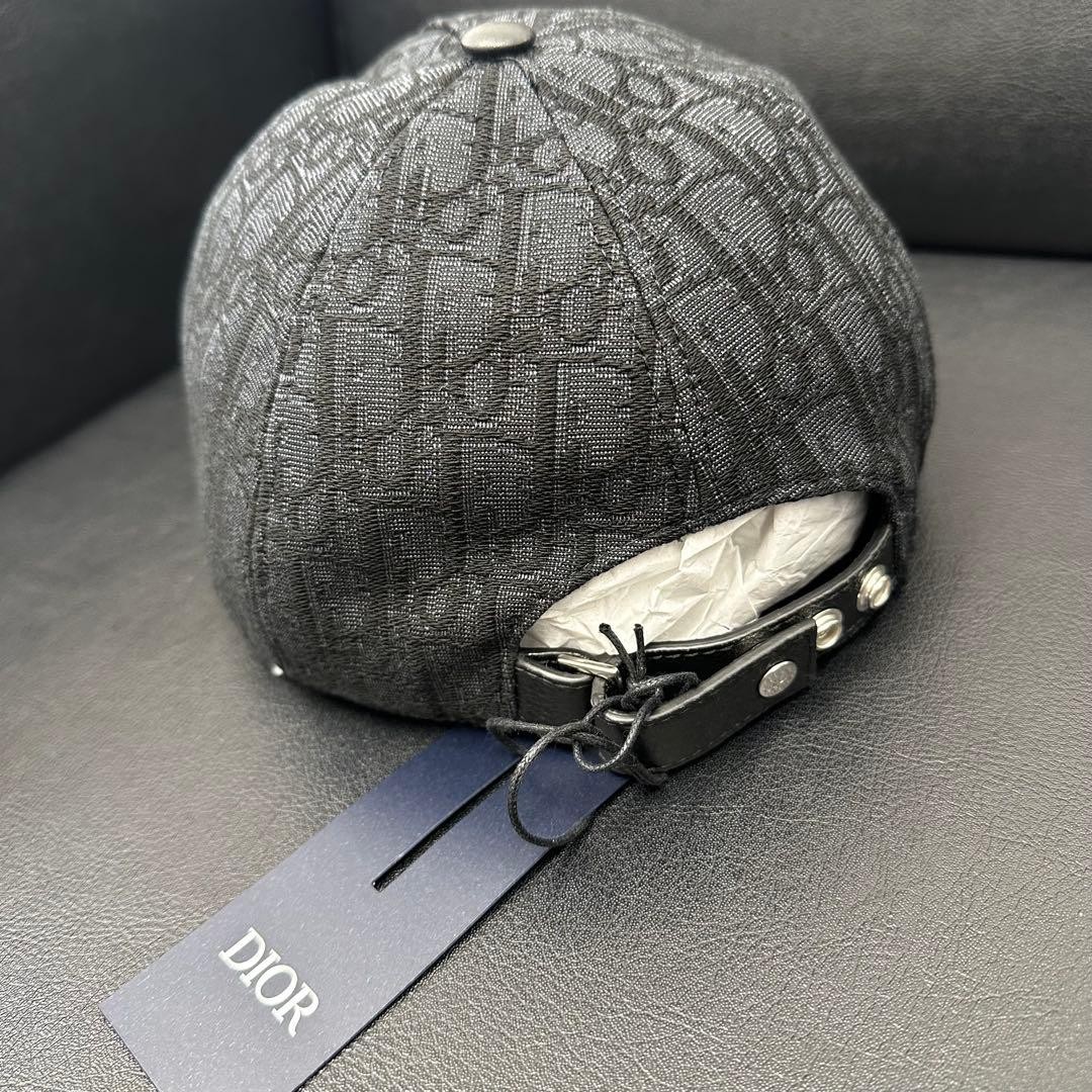 Dior Logo Pattern Baseball Cap Black Monogram Des… - image 2