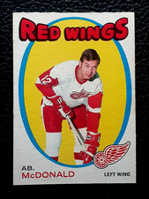 AB McDONALD / DETROIT RED WINGS 1971-72 O-PEE-CHEE NHL HOCKEY #134 NRMINT+/MINT