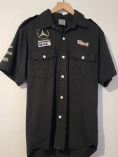 Rare Vintage Y2K Mercedes West Formula 1 Team Shirt Size L 2000s F1 Racing Black