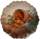 Antique Z.S. & Co. Bavaria Victorian Cabinet Plate ~WOVEN BASKET Of FRUIT~ — photo 3