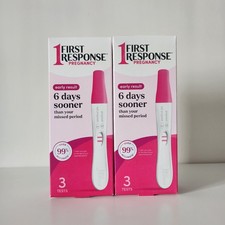 2 Pack FIRST RESPONSE Early Result Pregnancy of 3 Tests - 6 Total - Exp 05/27