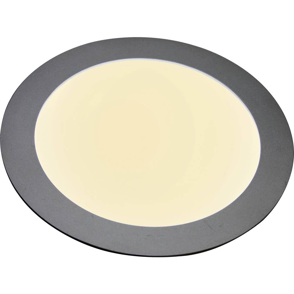 Panneau à LED 12W haut de gamme Heitronic 27636 argent brossé