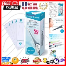 Ensure Hygiene with iProven 50-Pack Thermometer Probe Covers - Fits Most Models