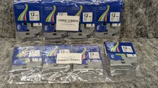 8 x Black on White Laminated Label Tape TZ 231 TZe231 12mm for Brother P-Touch
