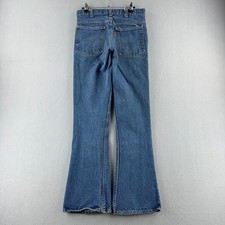 Vintage Levis Jeans Mens Fits 28x31 80s Orange Tab 646 Bell Bottom Denim USA