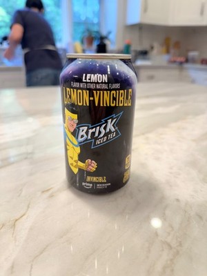 Invincible limited addition brisk iced tea, 15oz Brisk Invincible cup, stickers