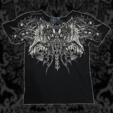 XL Affliction Haunted Passage Reflective Shor...