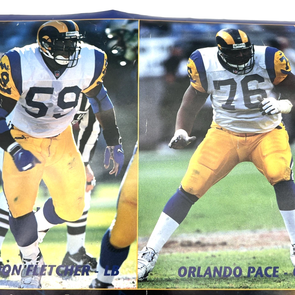 PÓSTER CONMEMORATIVO DEL SUPER BOWL "CAMPEONES" DE SAN LOUIS RAMS - COSTACOS 2000 Foto 3 de 4