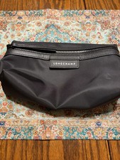 Longchamp Unisex Small Black Le Pliage Neo Nylon Leather Toiletry Bag