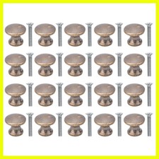 Mini Round Pull Handles - 20 Antique Metal Drawer Knobs for Cabinets