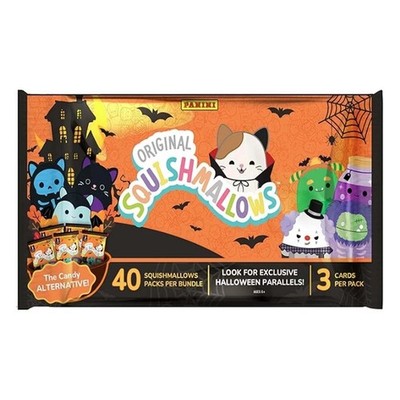 2025 Panini Squishmallows Halloween 40Ct. Treat Pack Trading Card Bundle