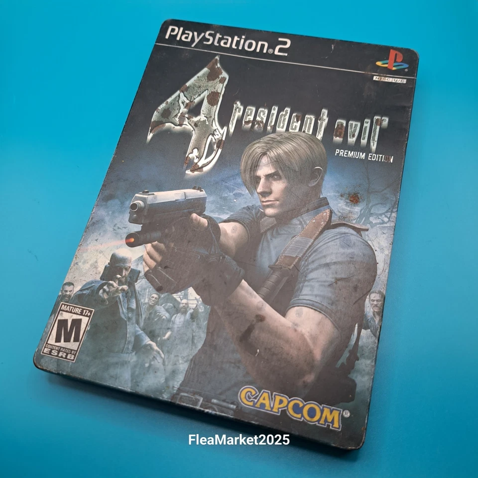 RESIDENT EVIL 4 PREMIUM EDITION STEELBOOK (Sony PlayStation 2 PS2) no game  - Image 3 of 4
