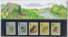 United Kingdom UK Stamps Insects Presentation Pack 1986