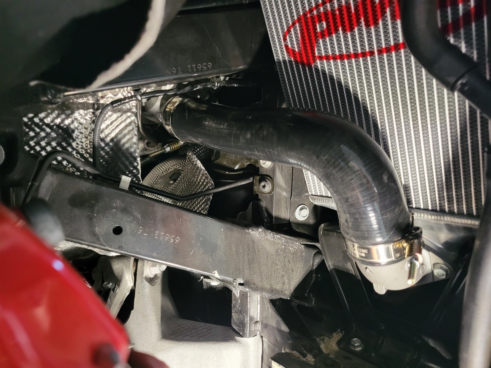 Pride Exhaust  Acura NSX 2017-2022 Lower Intercooler Hose set Black NC1 Turbo