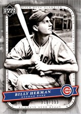 2005 Upper Deck Classics #7 Billy Herman Silver #/399