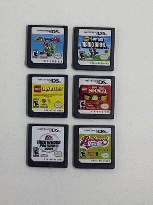 Lot Of 6 Nintendo DS games - Tested - Yoshi Island Lego Ninjago Super Mario Bros