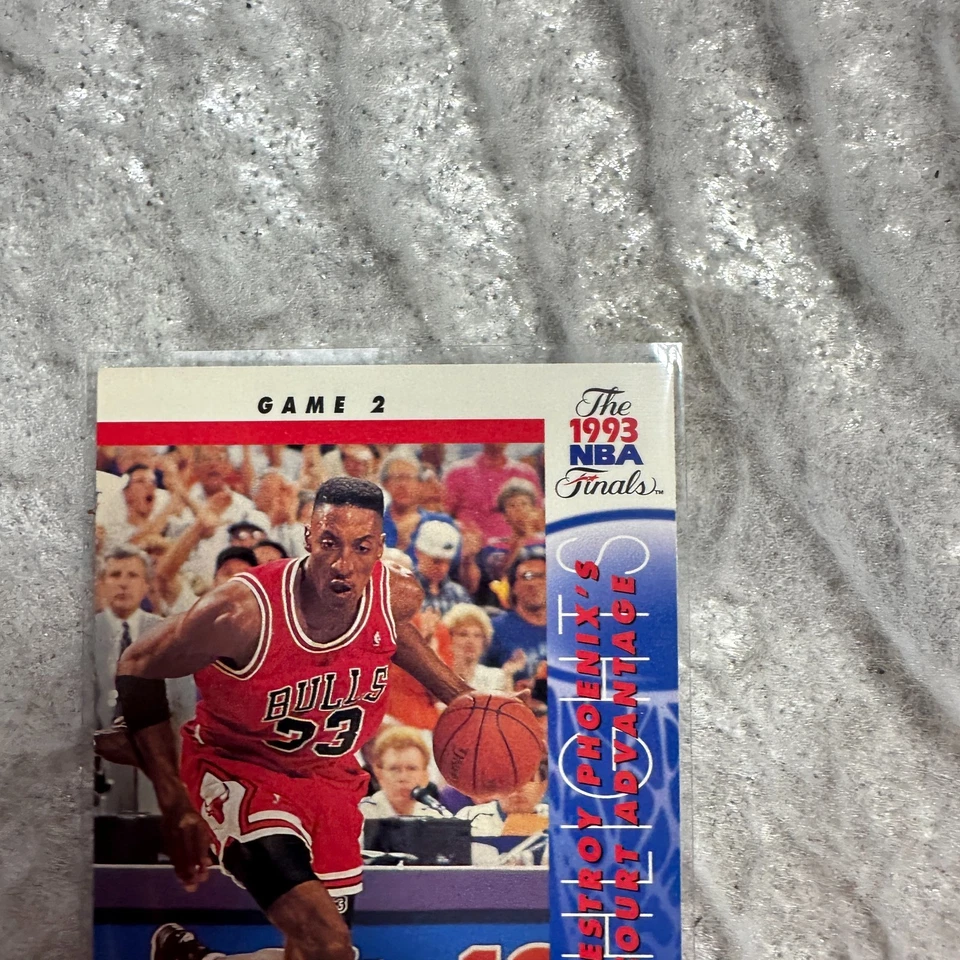 1993-94 Upper Deck 1993 NBA Finals Game 2 Card Scottie Pippen #199 Chicago Bulls - Image 4 of 4