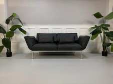 Brühl Roro Soft Sofa Leder Grau Anthrazit Garnitur Schlafsofa Liege Gästebett