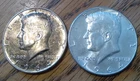 Lot of (2) 1964 -- Kennedy Half Dollars -- 90% Silver -- Circulated
