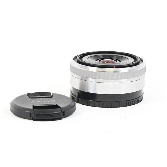 Sony 16mm f2.8 E Lens SEL16F28 Silver #989