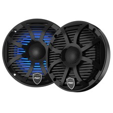 Wet Sounds REVO 6 SW-B V3 6.5" RGB Marine Coaxial Speakers, Pair