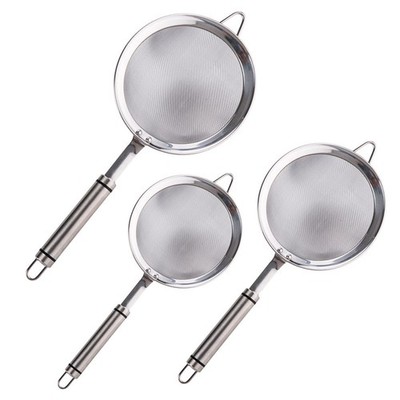 3 PCS Sieb Aus Rostfreiem Stahl Colandersieb Ölsieb Für Die Küche