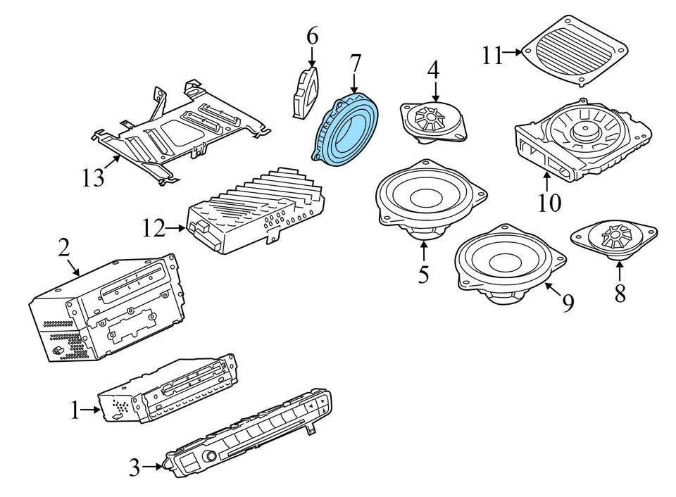 BMW 340I XDRIVE 2016-2018 - Altavoz HIFI de puerta (rango medio) 92644944 Foto 3 de 4