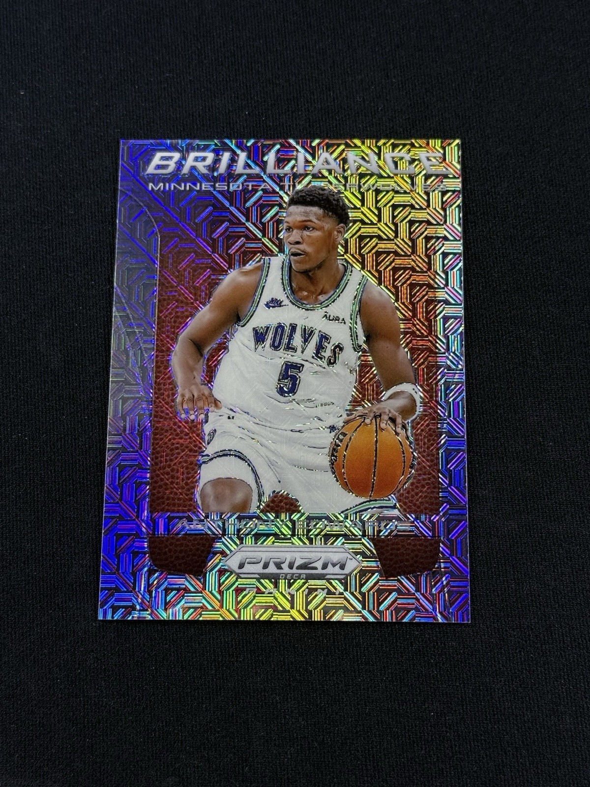 2023-24 Panini Prizm Deca Anthony Edwards Brilliance Mojo 11/25 #7
